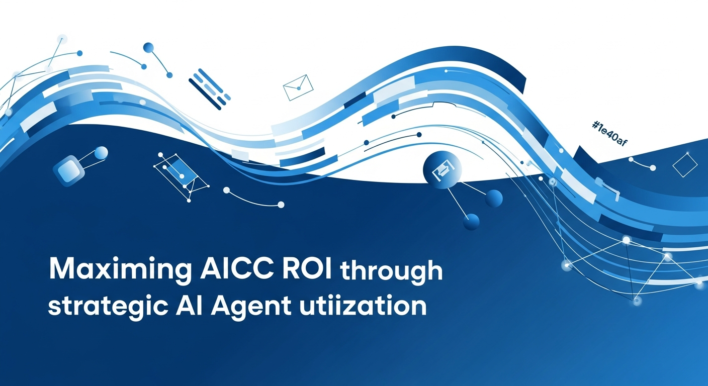 AICC ROI 극대화: AI 에이전트 전략적 활용 가이드